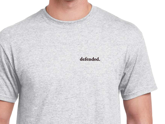 defended branded merch garment